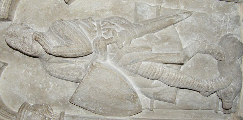 Hereford Cathedral Thomas de Cantilupe 1282 weeper